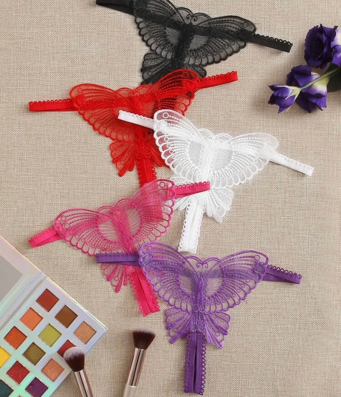 “Pussy fairy” butterfly g-strings