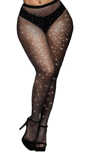 Rhinestone fishnets